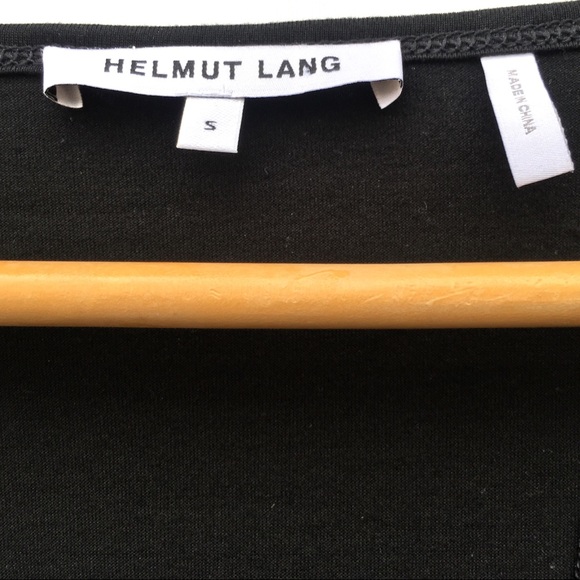 Helmut Lang Modal Seamed Scoop Neck Tee Shirt - Picture 6 of 7